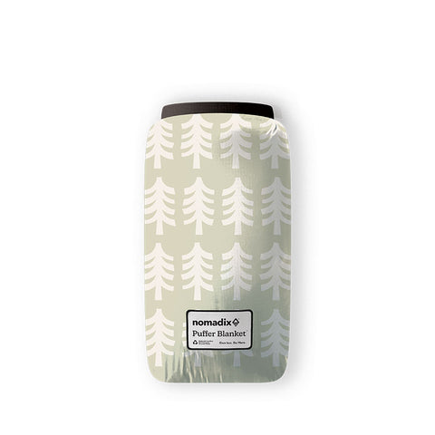 Puffer Blanket: Fresh Pines/Sandy Beige