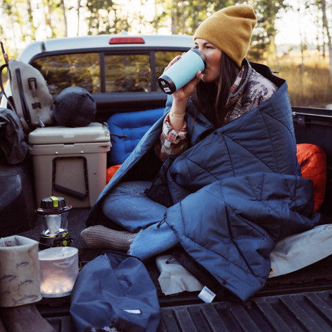 Puffer Blanket: Midnight Black