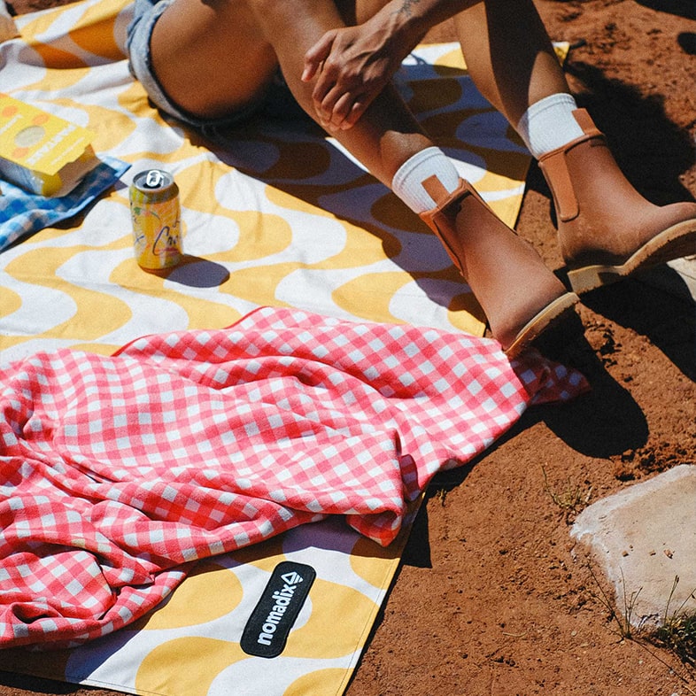 Riptide/Dusk Teal Original Towel | Nomadix – NOMADIXオフィシャルサイト