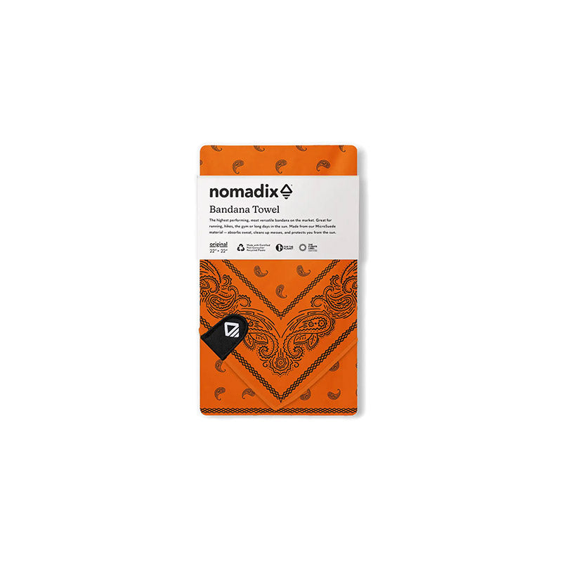 Bandana Towel: Paisley/Ex Orange
