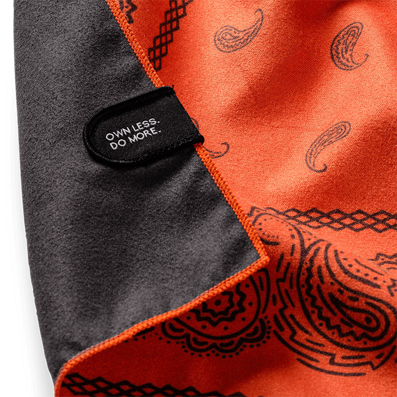 Bandana Towel: Paisley/Ex Orange