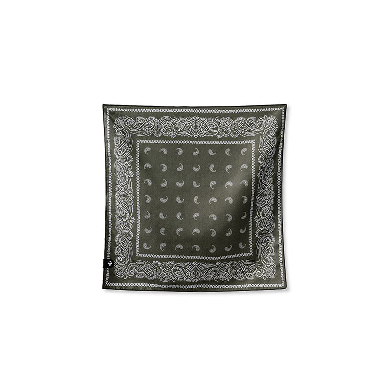Bandana Towel: Paisley/Forest Green