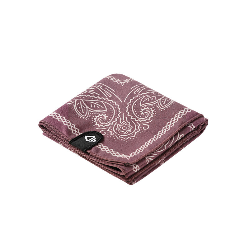 Bandana Towel: Paisley/Iron Ore