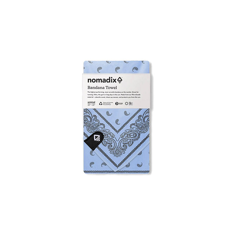Bandana Towel: Paisley/Pale Blue