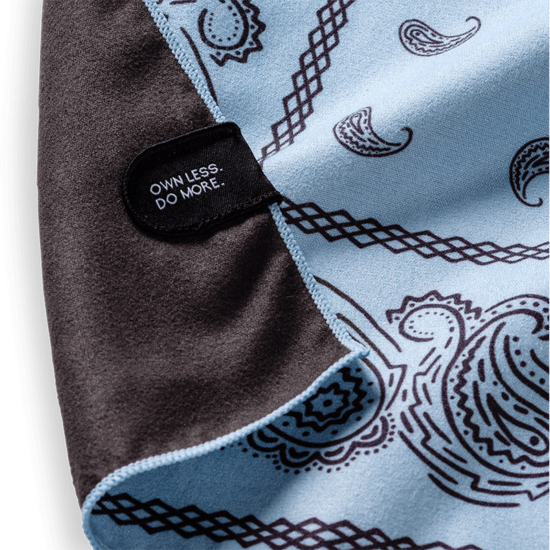 Bandana Towel: Paisley/Pale Blue