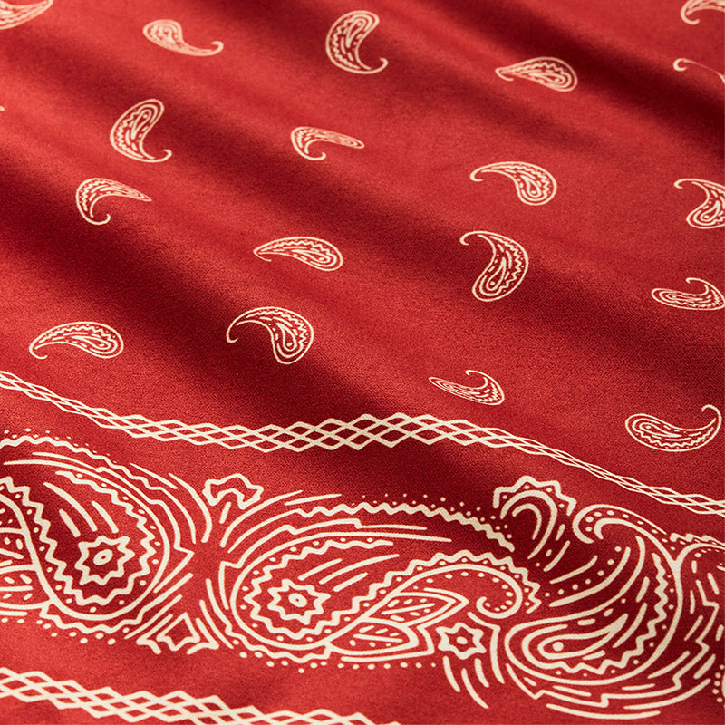 Bandana Towel: Paisley/Red
