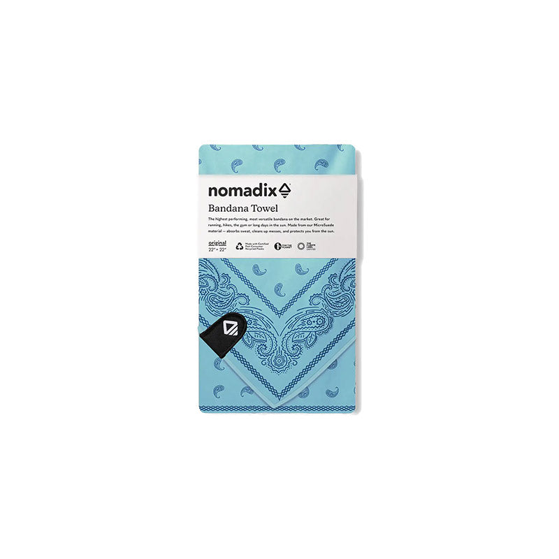 Bandana Towel: Paisley/Seafoam GR