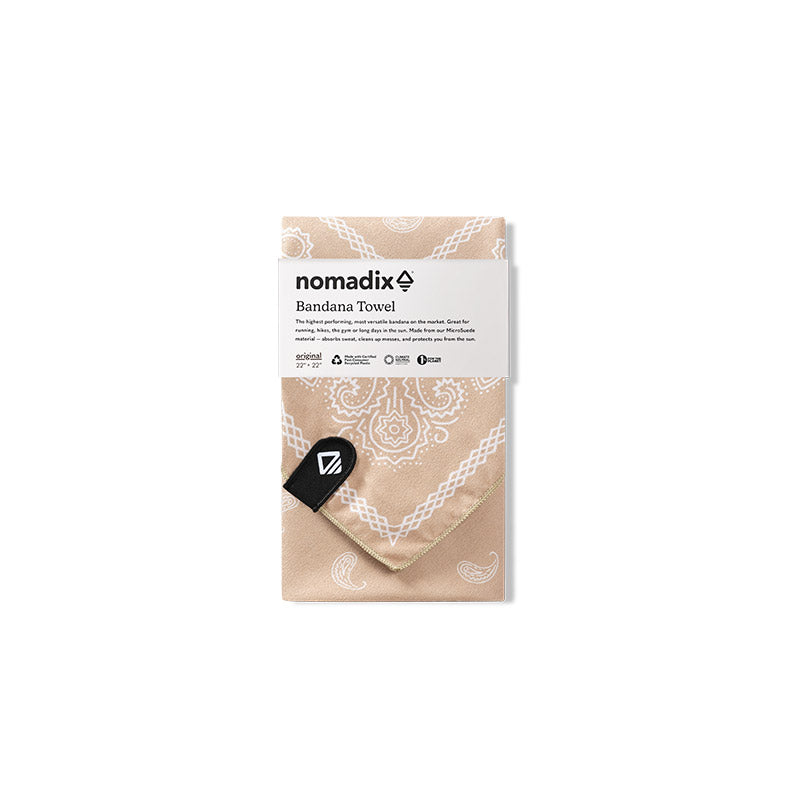 Bandana Towel: Paisley/Tan