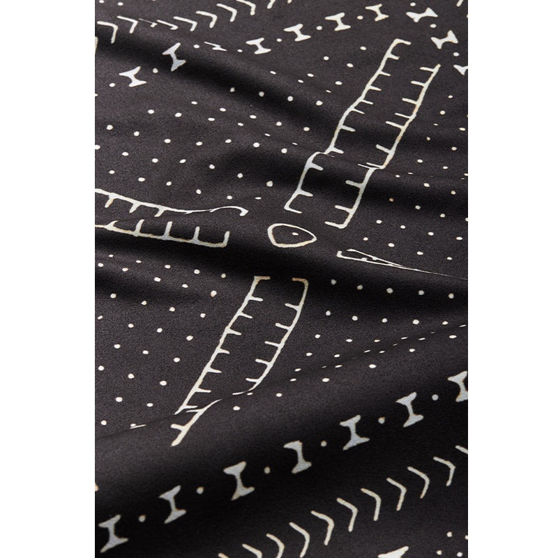 Bandana Towel: Mud Cloth Black