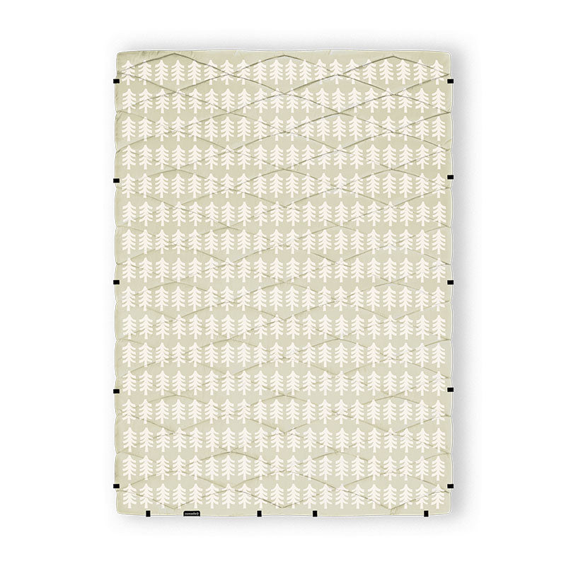 Puffer Blanket: Fresh Pines/Sandy Beige