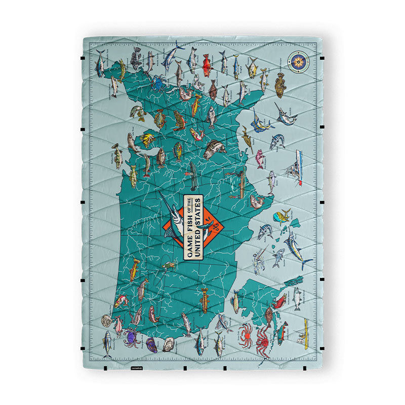Puffer Blanket: Game Fish Map