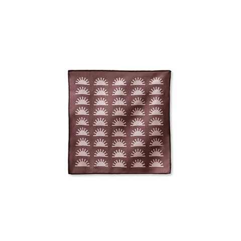 Tiny Towel: Sunshine/Burgundy