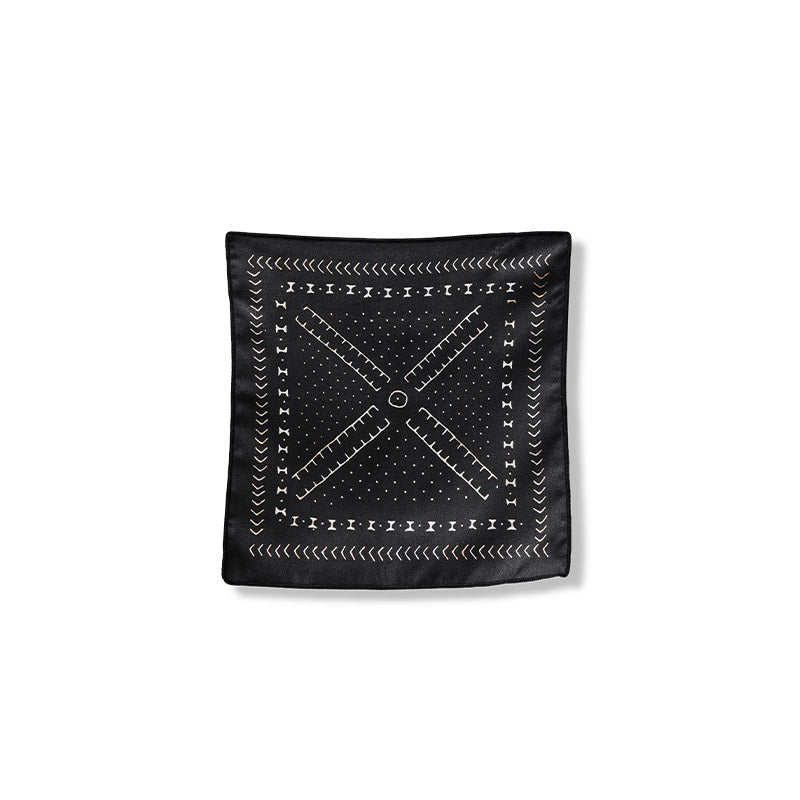 Tiny Towel: Mud Cloth Black