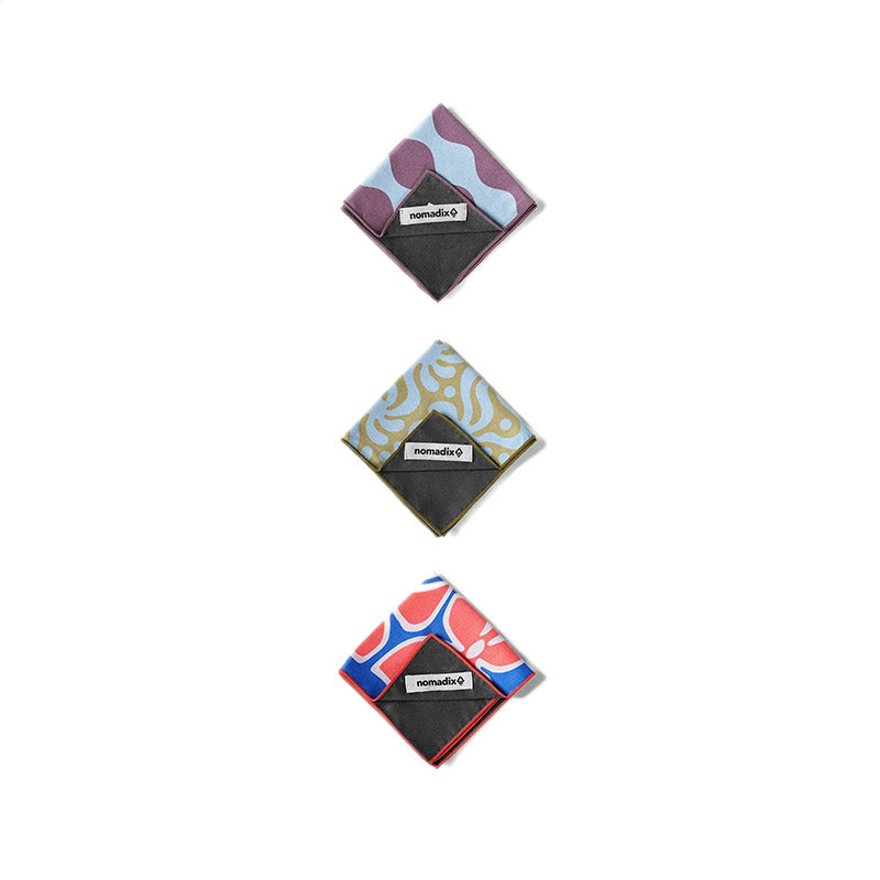 Tiny Towel 3-Pack: Waterand/Flowers