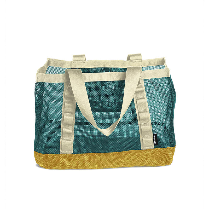 Airmesh Tote: Teal Ocean/Amber Sun