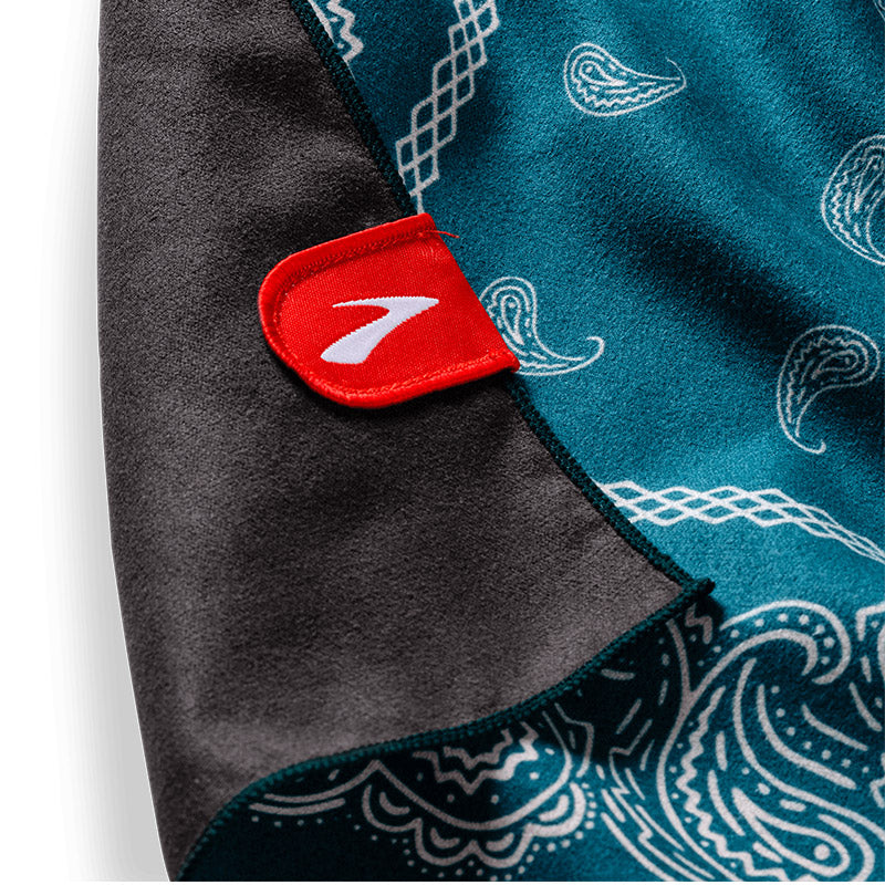 Bandana Towel: Paisley/Teal Ocean (Nomadix x Brooks)