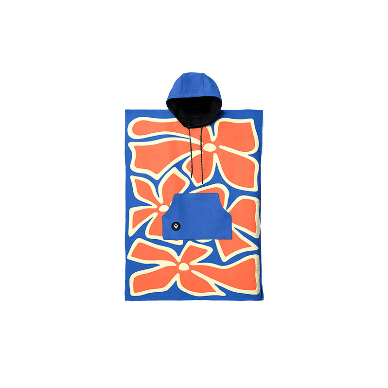 Kids Changing Poncho: Wild FL/ST Blue Red