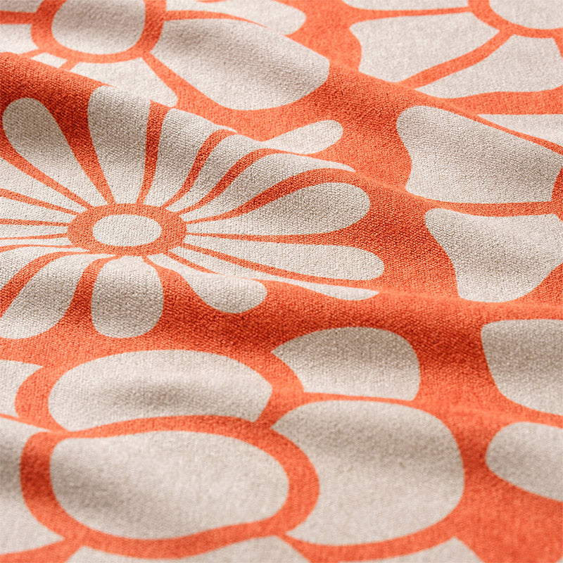 Hand Towel: Big Flowers/Ex Orange