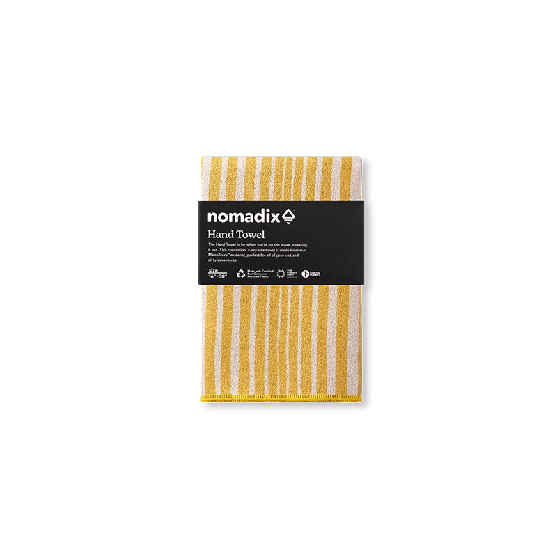 Hand Towel: HRTG Stripe/Amber Sun