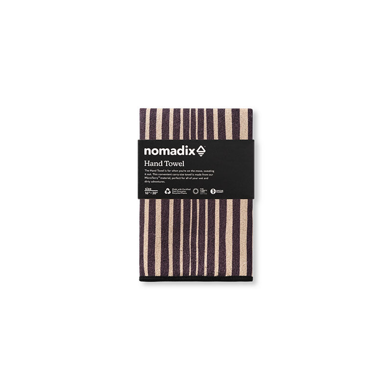 Hand Towel: HRTG Stripe/Black Tan
