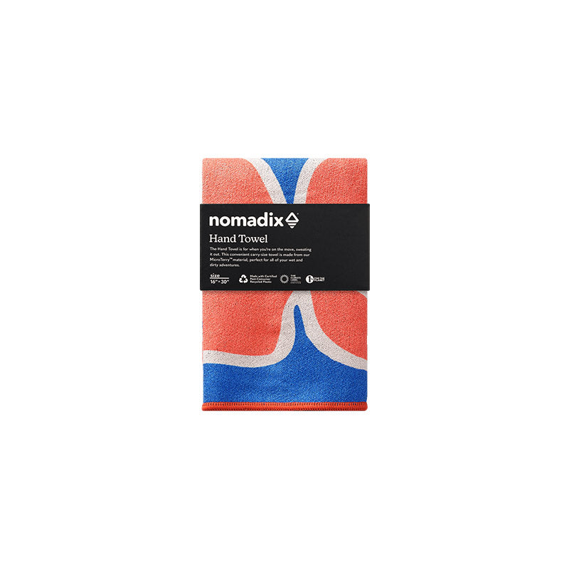Hand Towel: Wild FL/ST Blue Red