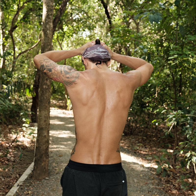 Ice Bandana Towel: Paisley/Iron Ore