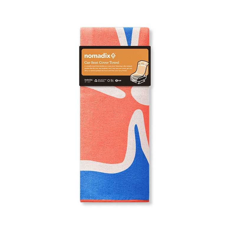 Car Seat Cover Towel: Wild FL/ST Blue Red