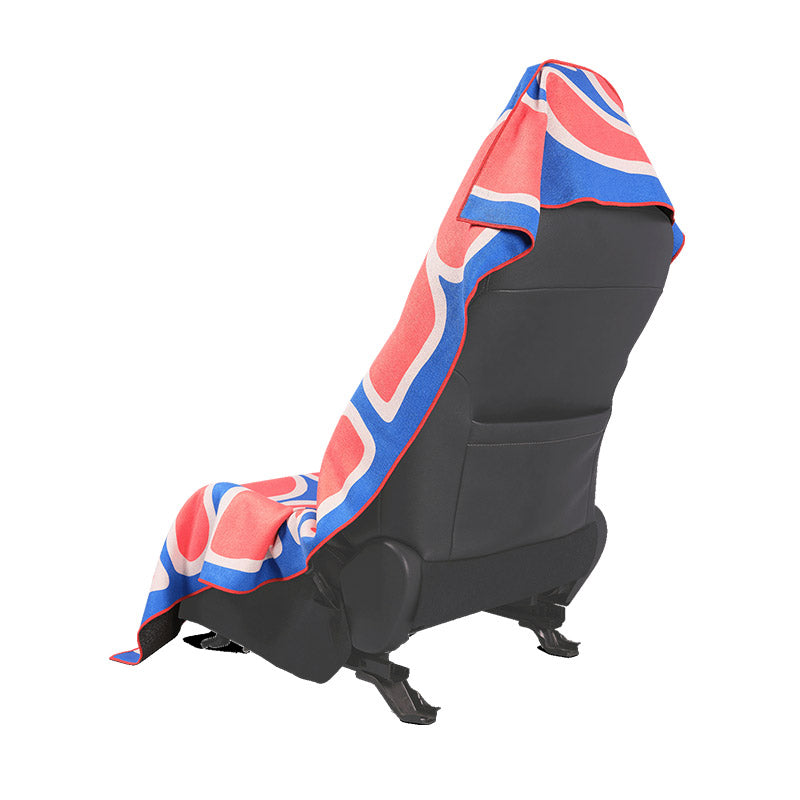 Car Seat Cover Towel: Wild FL/ST Blue Red