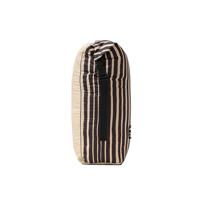 Graphene Puffer Blanket: HRTG Stripe/Black Tan