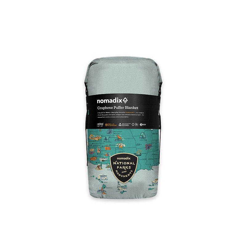 Graphene Puffer Blanket: National Park Map