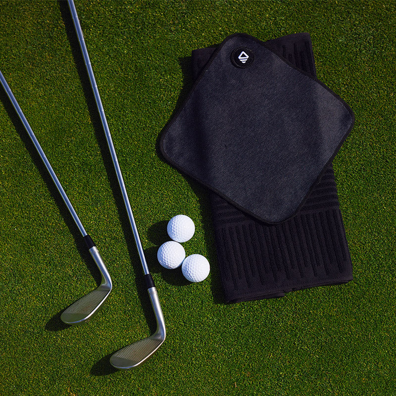 Golf Towel Set: Fairway/Night Black