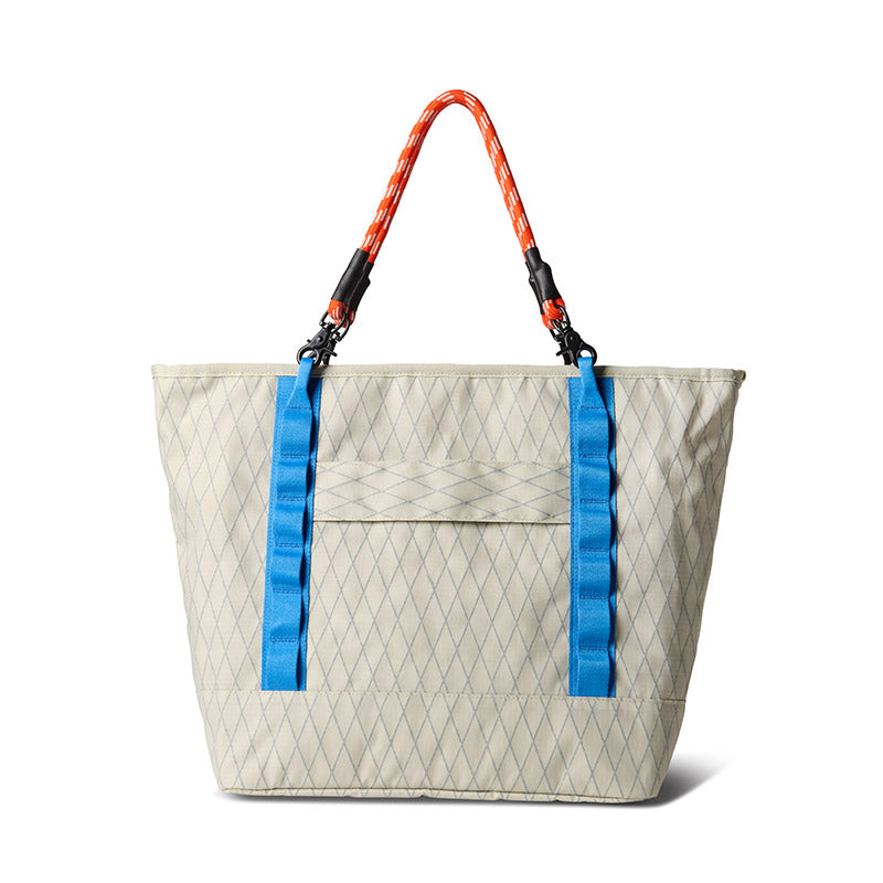 Daytripper Tote: Driftwood/Off White