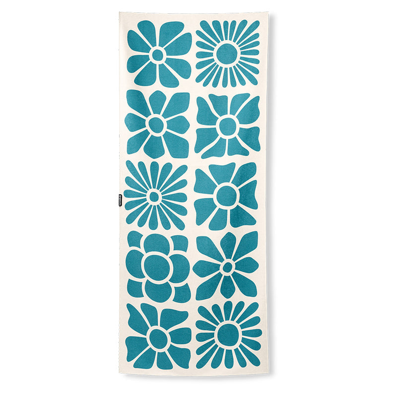 Original Towel:Big Flowers/Teal Ocean