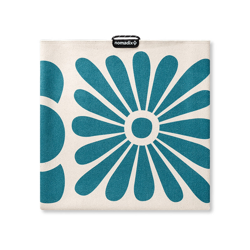 Original Towel:Big Flowers/Teal Ocean