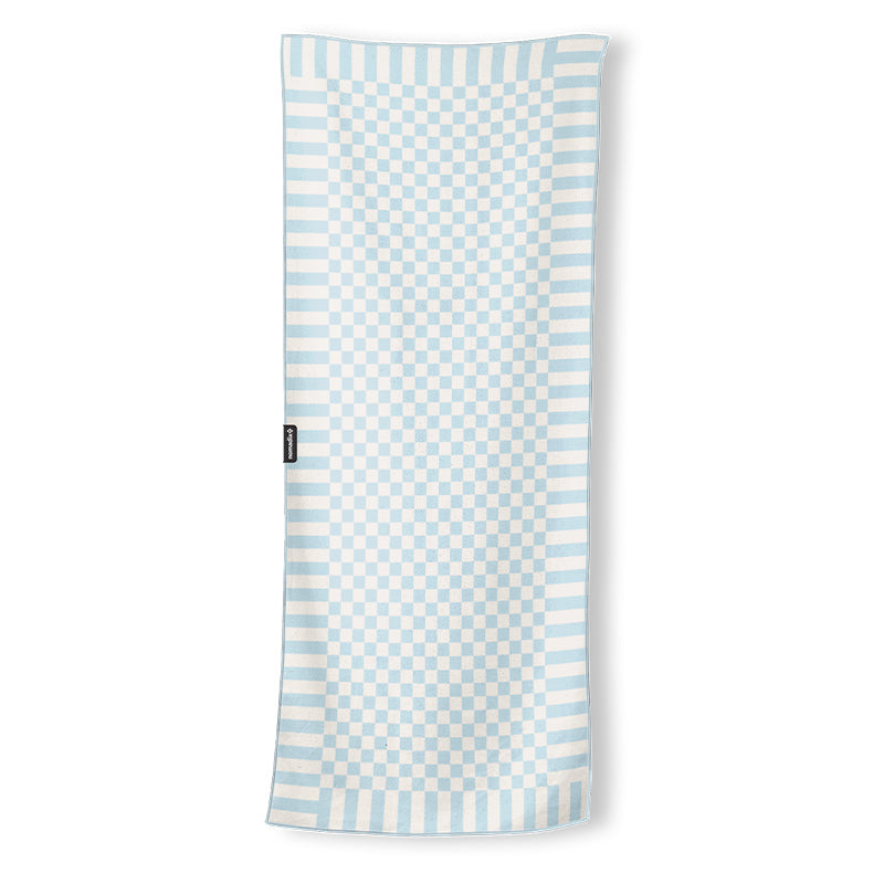 Original Towel: Checked Out/Pale Blue Sky