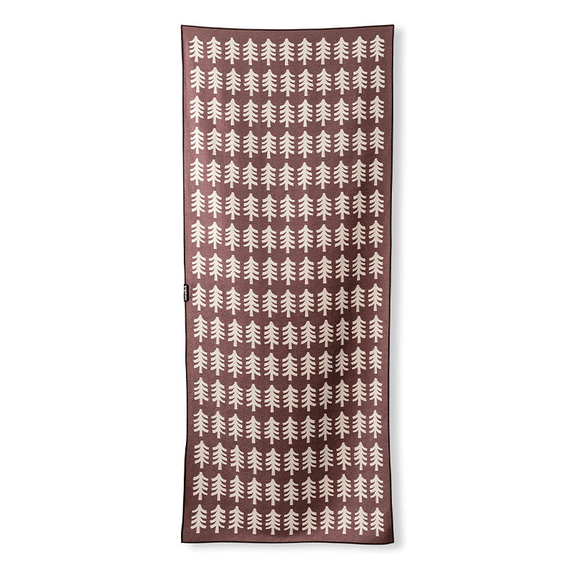 Original Towel: Fresh Pines/Burgundy Beige