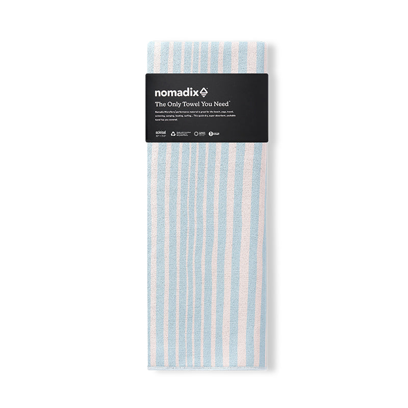 Original Towel: HRTG Stripe/Warm Blue