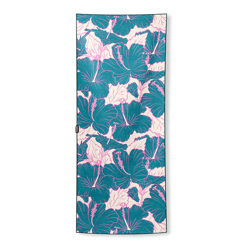 Original Towel: Hibiscus/Teal Ocean