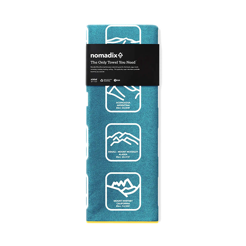 Original Towel: Peaksof W/Teal Ocean