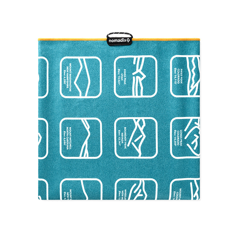 Original Towel: Peaksof W/Teal Ocean