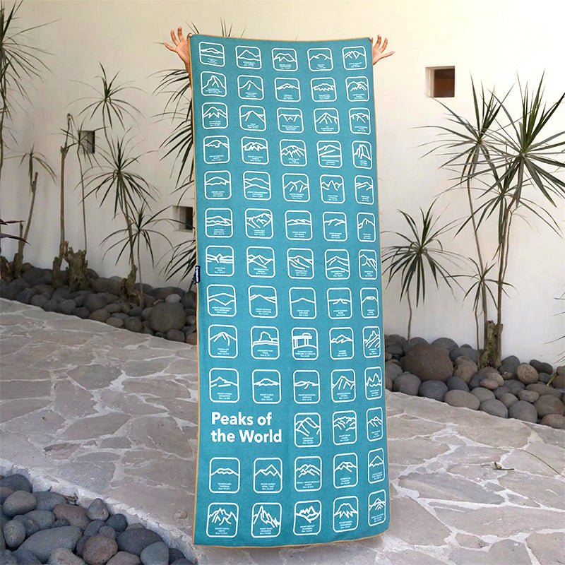 Original Towel: Peaksof W/Teal Ocean