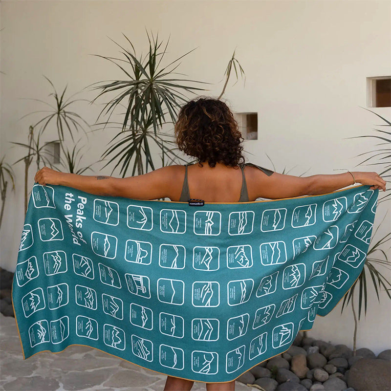 Original Towel: Peaksof W/Teal Ocean