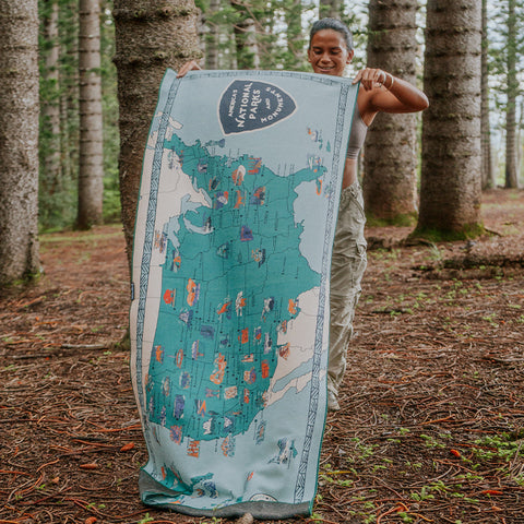 Original Towel: National Park/Monument Map