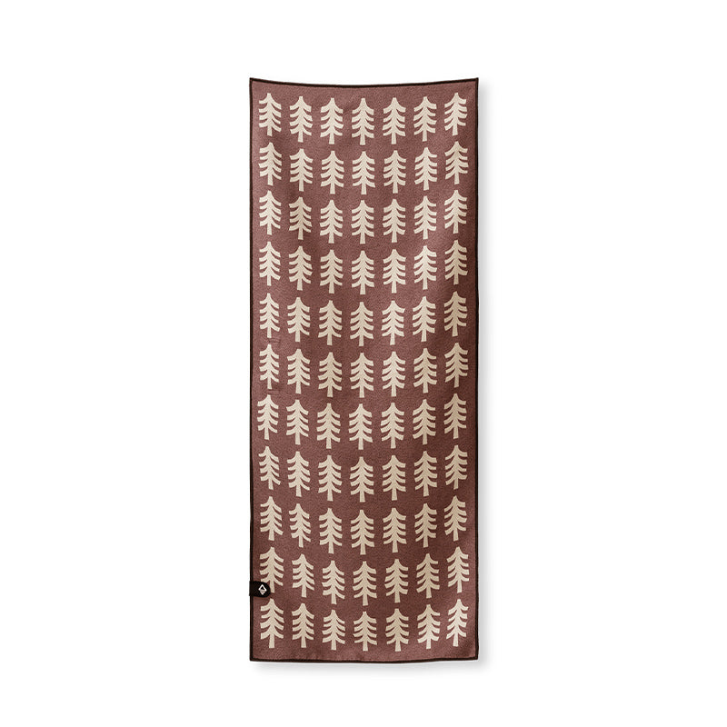 Mini Towel: Fresh Pines/Burgundy Beige