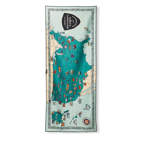 Original Towel: National Park/Monument Map